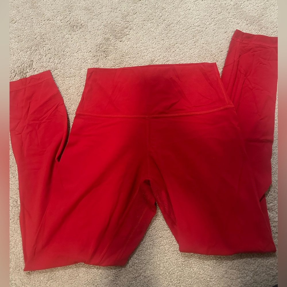 lululemon align high-rise pant - cherry red